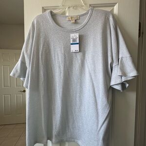MICHAEL Michael Kors Silver Short Sleeve Tee